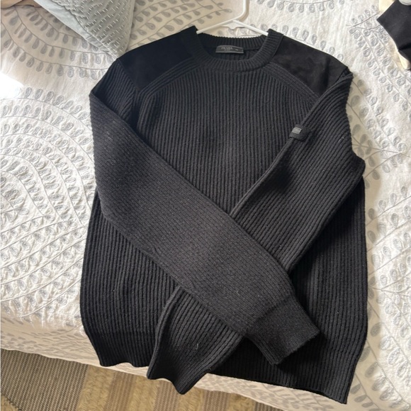 Prada Men's Black Crewneck Sweater